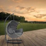 ⁦ערסל יחיד דגם סיישל חבלים - אפור כהה⁩ – תמונה ⁦2⁩