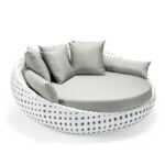 ⁦קונכיה מראטן משולב אלומיניום דגם מדריד - לבן⁩ – תמונה ⁦2⁩