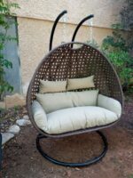 ⁦מונקו - ערסל זוגי מראטן - חום⁩ – תמונה ⁦2⁩