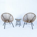 פינת קפה זוגית מרטיני - עץ טבעי