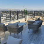 ⁦סיישל – מערכת ישיבה אלומיניום חבלים – שמפניה⁩ – תמונה ⁦2⁩