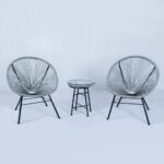 ⁦מרטיני - פינת קפה זוגית מרטיני - אפור⁩ – תמונה ⁦2⁩