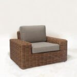 ⁦מערכת ישיבה ראטן - לינקולן Lincoln -גוון במבוק⁩ – תמונה ⁦4⁩