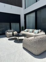 דובאי - מערכת ישיבה אלומיניום - שמפניה