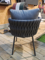 ⁦סיישל - כיסא אפור כהה⁩ – תמונה ⁦2⁩