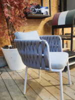 ⁦סיישל - כיסא אפור בהיר⁩ – תמונה ⁦2⁩