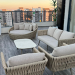 סיישל – מערכת ישיבה אלומיניום חבלים – שמפניה