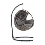 ערסל יחיד דגם סיישל חבלים - אפור כהה