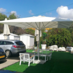 שמשיית עמוד אמצע מקצועית 4x4 - לבן