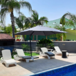 ⁦שמשיית עמוד צד דגם סתיו 3x4 - אפור (360 מעלות )⁩ – תמונה ⁦2⁩