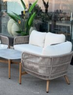 אמילי - פינת ישיבה אלומיניום דו מושבית